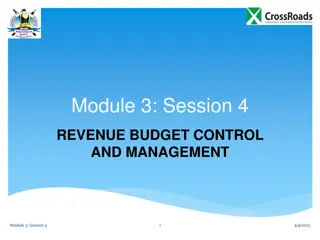 Revenue Budget Control and Management - Strategies for Projection and Variance Analysis