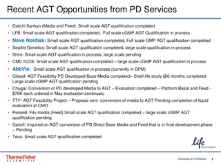 Recent AGT Opportunities from PD Services: Small Scale to Large Scale Qualifications