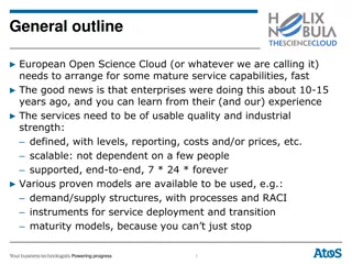 European Open Science Cloud Service Capabilities and Governance Models