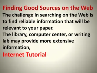 Effective Web Search Strategies for Finding Reliable Information
