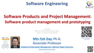 Software Product Management and Prototyping