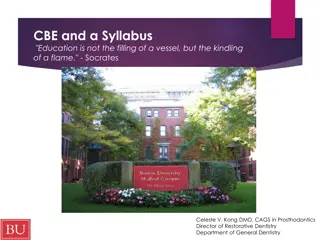 Competency Based Education in Learning and Syllabus Design