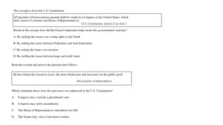 Governmental Structure and Founding Fathers' Ideals in U.S. History