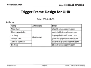 Trigger Frame Design for Ultra High Rate in IEEE 802.11-24/1833r1