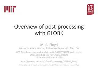 Post-Processing with GLOBK for GPS Data Analysis