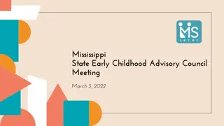 Mississippi State Early Childhood Advisory Council Meeting Highlights