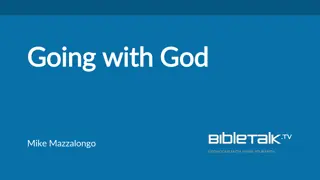 Experiencing God's Presence in Relationship and Reverence