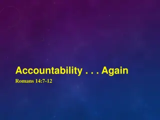 Final Accountability: Facing Judgment According to Works