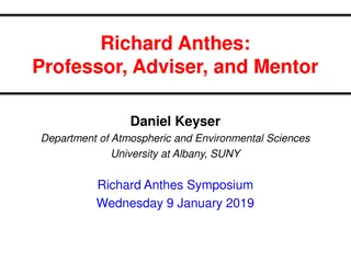 Richard Anthes: A Retrospective Look at Academic Contributions