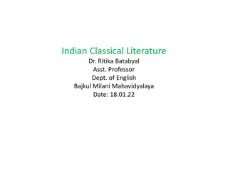 Overview of Indian Classical Literature
