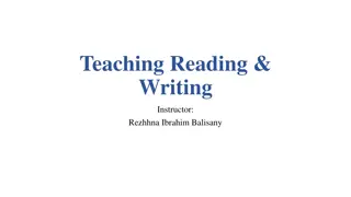 Effective Lesson Planning for Teaching Reading and Writing