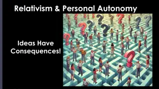 The Consequences of Relativism and Personal Autonomy in the Book of Judges