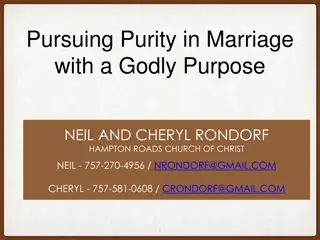 Pursuing Purity in Marriage with a Godly Purpose - Insights on Emotional Challenges and Faith