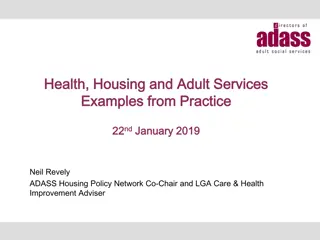 Innovative Approaches in Health, Housing, and Adult Services