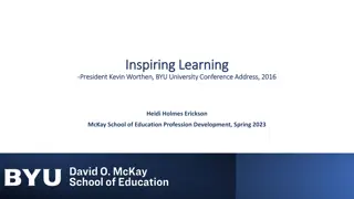 Inspiring Learning Through Experience: A Journey of Revelation and Inspiration