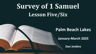 David's Escape from Saul: Lessons from 1 Samuel