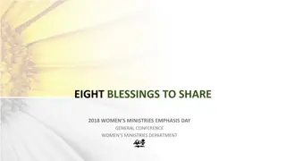 Eight Empowering Blessings for Women's Ministries Emphasis Day