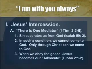 Jesus' Presence and Oversight: A Spiritual Reflection