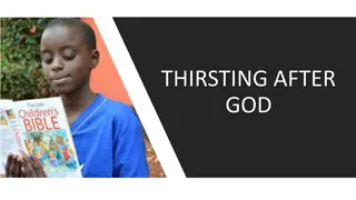 Thirsting After God: Longing for a Deeper Relationship