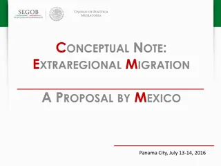 Migration Proposal for Extraregional Cooperation - Objectives & Concepts