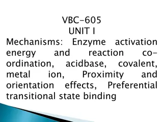 Enzyme Activation Energy and Transition State