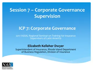 Corporate Governance in the US Insurance Industry