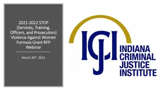 STOP Violence Against Women Formula Grant Program Overview