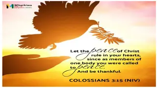 Guidance on Virtues of Love, Forgiveness, and Thankfulness