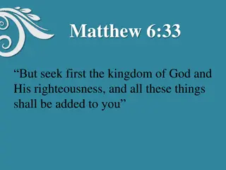 Putting God First: Matthew 6:33 and Its Importance in Our Daily Lives