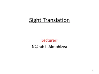 Mastering Sight Translation: Definition, Process, and Practice