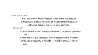 Anisometropia and Aphakia in Vision Health