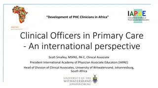 Clinical Officers and Primary Care Clinicians in Africa