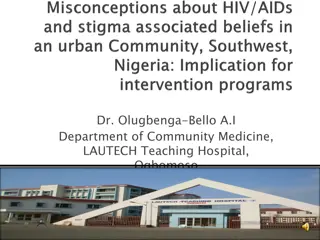 HIV/AIDS Misconceptions and Stigma in Southwest Nigeria