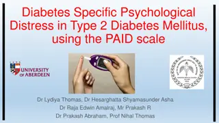 Diabetes-Specific Psychological Distress in Type 2 Diabetes Mellitus