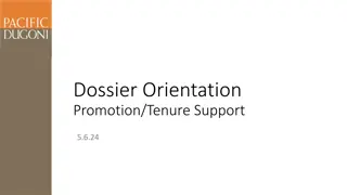 Career Development Dossier Guidelines