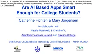 Potential of AI-Based Technologies for College Students with Disabilities