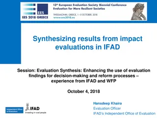 Enhancing Decision-making in Development Projects: IFAD Impact Evaluation Insights