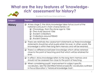Key Features of Knowledge-Rich Assessment for History