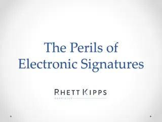 Electronic Signatures in Contract Law