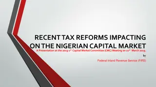 Impacts of Recent Tax Reforms on Nigerian Capital Market