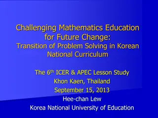 Transition of Problem Solving in Korean National Curriculum