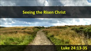Encounter with the Risen Christ in Luke 24:13-35