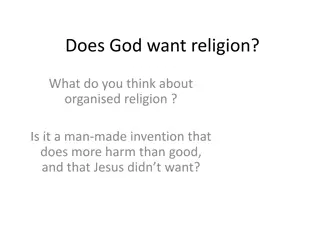 Contemplating Organized Religion and Faith