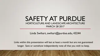 Chemical Safety Requirements and Guidelines for Purdue Horticulture & Landscape