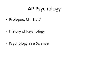 The History and Perspectives of Psychology