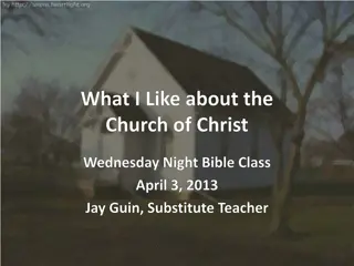Unity and Restoration: The Church of Christ and Barton W. Stone