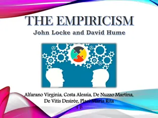 Empiricism: John Locke and David Hume's Influence