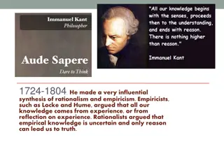 Synthesis of Rationalism and Empiricism