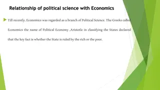 Relationship Between Political Science and Economics