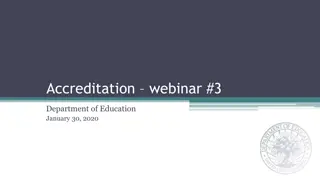 Key Insights from Department of Education's Accreditation Webinar #3